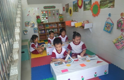 Góc thư viện của bé mầm non