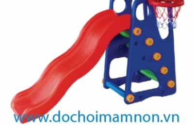 Cầu trượt bóng rổ nơi tập luyện thể thao lý tưởng cho bé