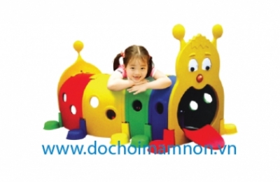 Hầm Chui Con Sâu nhỏ gọn tiện dụng tại nhà cho bé