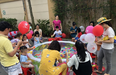 Khu vui chơi câu cá nhựa dành cho trẻ nhỏ