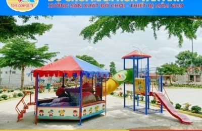 nhà bóng cầu trược liên hoàn 2 trong 1 giá rẻ siêu bền