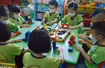 Không gian vui chơi trong nhà tiện ích không thể thiếu cho lớp mầm non