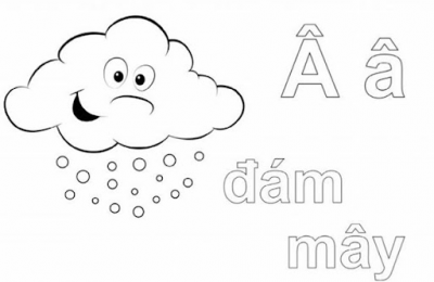 Tập vẽ tô màu và bảng chữ cái dành cho các bé