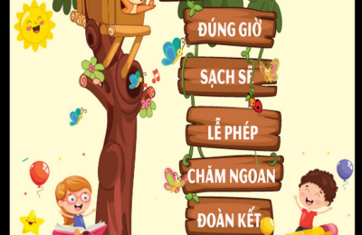 Bảng nội quy cơ bản dành cho lớp học mầm non